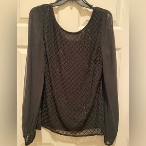 NWT! Formal beaded blouse Sz 16 but fits like a 10